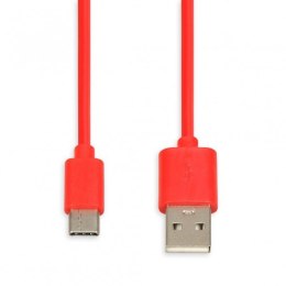 Kabel IBOX IKUMTCR (USB 2.0 typu A - USB typu C ; 1m; kolor czerwony) IBOX