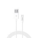 Kabel SAVIO CL-125 (USB typu C - USB 2.0 typu A ; 1m; kolor biały) SAVIO