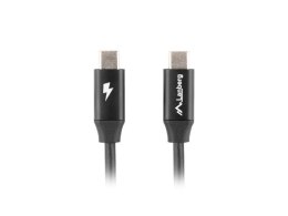 LANBERG KABEL USB-C 2.0 M/M 1M PREMIUM QC 4.0 POWER DELIVERY 60W CZARNY CA-CMCM-40CU-0010-BK Lanberg