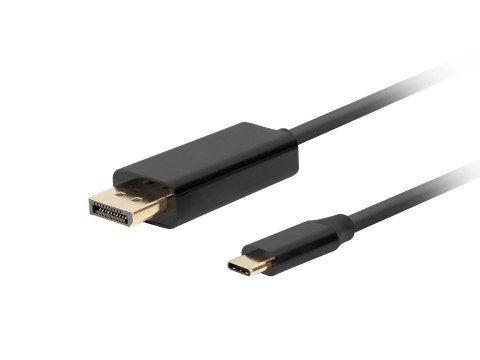 LANBERG KABEL USB-C(M)->DISPLAYPORT(M) 1M 4K 60HZ CZARNY CA-CMDP-10CU-0010-BK Lanberg