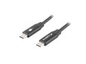 LANBERG KABEL USB-C M/M 2.0 0.5M QC 4.0 POWER DELIVERY PREMIUM CA-CMCM-40CU-0005-BK Lanberg