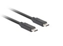 LANBERG KABEL USB-C M/M 3.2 GEN2 0.5M 10GB/S PD100W CA-CMCM-32CU-0005-BK Lanberg