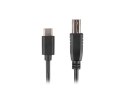 LANBERG KABEL USB-C -> USB-B M/M 2.0 1.8M CZARNY CA-USBA-13CC-0018-BK Lanberg