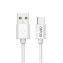 SAVIO KABEL USB-A - USB-C, 3 M, BIAŁY, CL-168 SAVIO