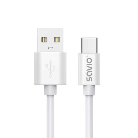 SAVIO KABEL USB-A - USB-C, 3 M, BIAŁY, CL-168 SAVIO