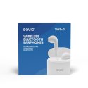 Słuchawki bezprzewodowe SAVIO TWS-01 (douszne; bezprzewodowe, Bluetooth; z wbudowanym mikrofonem; kolor biały SAVIO