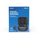 SAVIO SŁUCHAWKI BEZPRZEWODOWE BLUETOOTH 5.3 Z MIKROFONEM, ANC, ENC, QC TWS-12 SAVIO