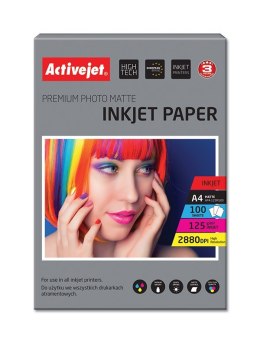 Activejet AP4-125M100 Papier fotograficzny matowy (A4; 100 szt.) Activejet