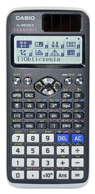 CASIO KALKULATOR NAUKOWY FX 991CEX CLASSWIZ CZARNY, 12 CYFROWY WYŚWIETLACZ Casio