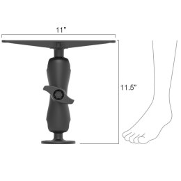 RAM MOUNT Zestaw do montażu echosondy do powierzchni płaskiej RAM-D-111U RAM MOUNTS