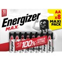 ENERGIZER BATERIA MAX AA LR6. 8 szt. Opakowanie ECO ENERGIZER