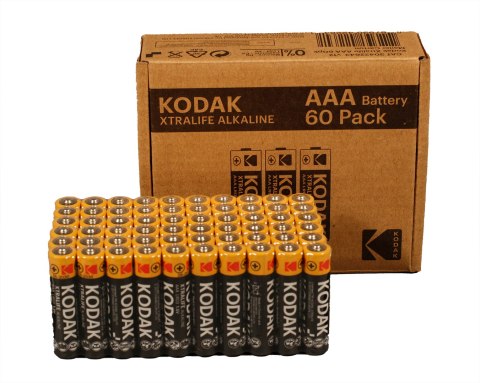 KODAK BATERIE ALKALICZNE XTRALIFE AAA LR3 X 60 SZT. Kodak