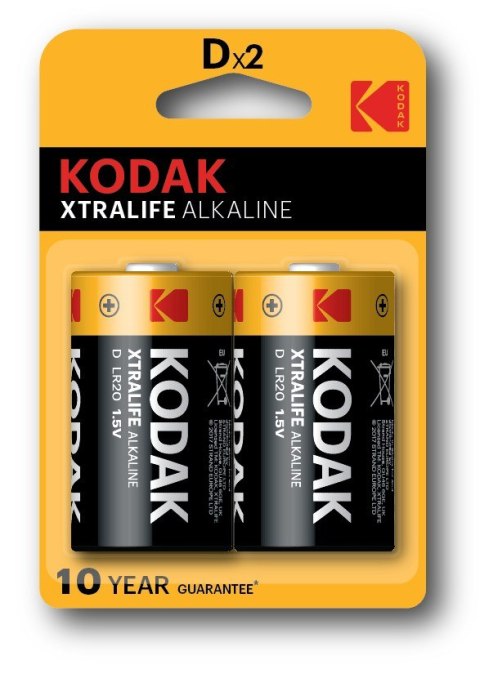 KODAK BATERIE ALKALICZNE XTRALIFE ALK.LR20 "D" BLISTER [KPL=2SZT] Kodak