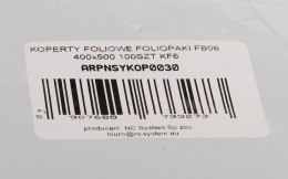 KOPERTY FOLIOWE FOLIOPAKI FB06 400X500 100SZT KF6 NC System