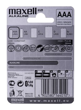 MAXELL Bateria alkaliczna LR03, 4 szt. Maxell