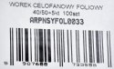 WOREK CELOFANOWY FOLIOWY 40/50+5KT 100SZT NC System