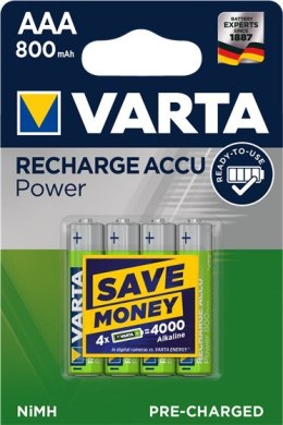 Zestaw akumulatorków AAA VARTA Ready2Use 56703101404 (800mAh ; Ni-MH) VARTA