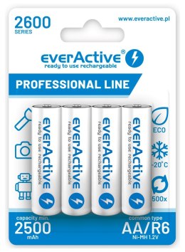 Zestaw akumulatorków everActive Professional line EVHRL6-2600 (2600mAh ; Ni-MH) EverActive