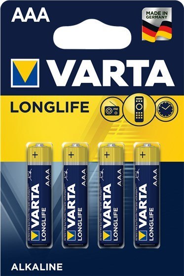 Zestaw baterii alkaliczne VARTA Longlife LR03 (AAA) (x 4) VARTA