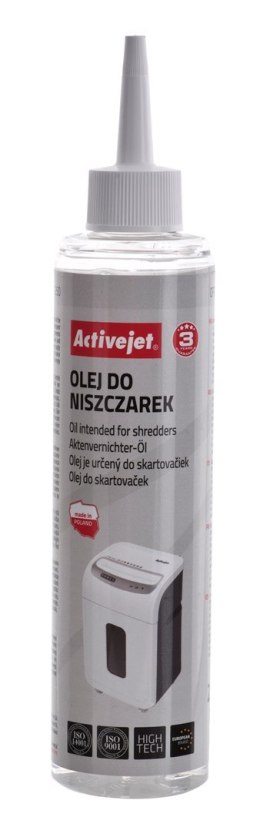 Activejet ASO-250 Olej do niszczarek 250ml Activejet