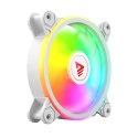 SAVIO ZESTAW 4 WENTYLATORÓW ARGB 120 MM WRAZ Z KONTROLEREM ORAZ PILOTEM FAN-01 WHITE SAVIO