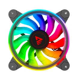 SAVIO ZESTAW 4 WENTYLATORÓW ARGB 120 MM WRAZ Z KONTROLEREM ORAZ PILOTEM FAN-01 SAVIO