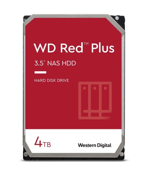 Dysk HDD WD Red Plus WD40EFPX (4 TB ; 3.5"; 256 MB) WD