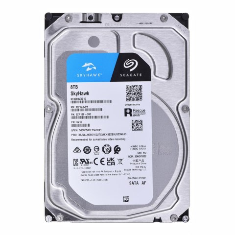 Dysk twardy HDD Seagate SkyHawk 8TB 3,5" SATA ST8000VX010 Seagate