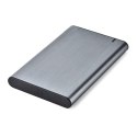 GEMBIRD OBUDOWA USB 3.1 NA DYSK HDD/SSD 2.5'' SATA SZCZOTKOWANE ALUMINIUM, SZARA GEMBIRD