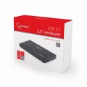 Obudowa GEMBIRD EE2-U3S-2 (2.5"; USB 3.0; Aluminium; kolor czarny) GEMBIRD