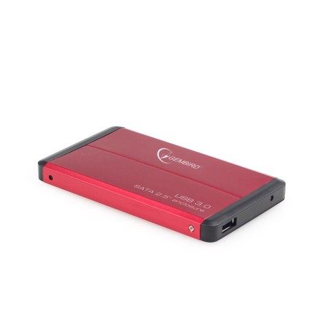 Obudowa na dysk GEMBIRD EE2-U3S-2-R (2.5"; USB 3.0; Aluminium; kolor czerwony) GEMBIRD