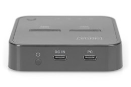 DIGITUS STACJA DOKUJĄCA DO SSD M.2 NVME Z FUNKCJĄ KLONOWANIA OFFLINE, USB-C, CZARNA DA-71545 DIGITUS