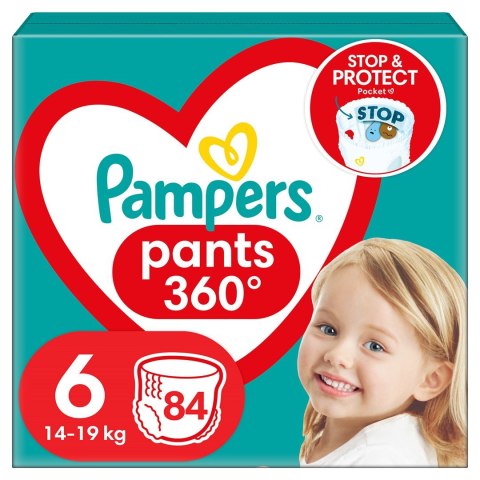 PAMPERS Pieluchomajtki XL Rozm 6, 15+kg,84szt Pampers