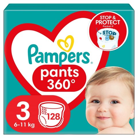 PAMPERS Pieluchomajtki MB Rozm 3, 6-11kg, 128szt Pampers