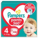 PAMPERS Pieluchomajtki MB Rozm 4, 9-15kg, 108szt Pampers