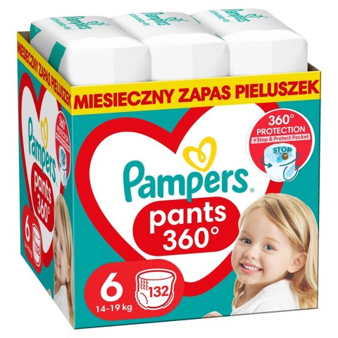 PAMPERS Pieluchomajtki MTH Rozm 6, 15+kg, 132szt Pampers