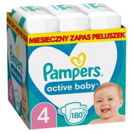 PAMPERS Pieluchy AB Monthly Rozm. 4, 9-14kg, 180szt Pampers