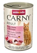 ANIMONDA Carny Adult indyk, kurczak, krewetki - mokra karma dla kota - 400g Animonda