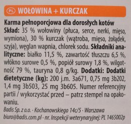 ANIMONDA Carny Adult wołowina i kurczak - mokra karma dla kota - 800g Animonda