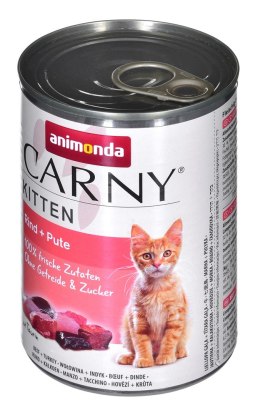 ANIMONDA Carny Kitten Wołowina Indyk - mokra karma dla kota - 400g Animonda