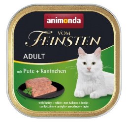 ANIMONDA Vom Feinsten Classic Cat indyk i królik - mokra karma dla kota - 100 g Animonda