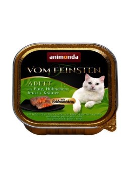 ANIMONDA Vom Feinsten Classic Cat indyk, pierś z kurczaka i zioła - mokra karma dla kota - 100g Animonda