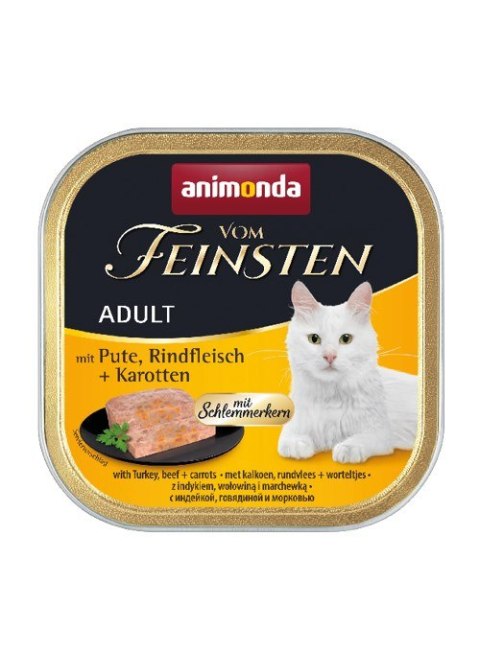 ANIMONDA Vom Feinsten Classic Cat indyk, wołowina i marchewka - mokra karma dla kota - 100 g Animonda