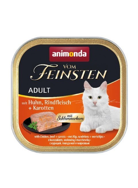 ANIMONDA Vom Feinsten Classic Cat kurczak, wołowina i marchewka - mokra karma dla kota - 100g Animonda