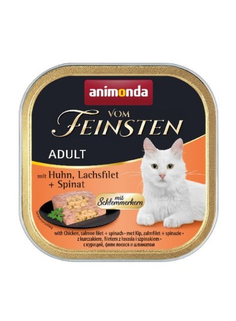 ANIMONDA Vom Feinsten Classic Cat smak: kurczak, łosoś + szpinak 100g Animonda