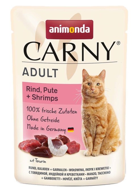 Animonda Carny Adult Pouch Beef,Turkey,Shrimps 85g Animonda