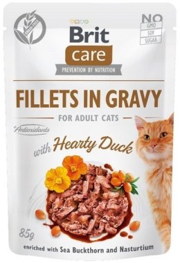 BRIT Care Fillets in Gravy filety z kaczką w sosie - mokra karma dla kota - 85 g Brit