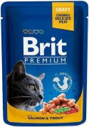 BRIT Cat Pouches Family Plate - mokra karma dla kota - 12 x 100g Brit