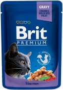 BRIT Cat Pouches Family Plate - mokra karma dla kota - 12 x 100g Brit