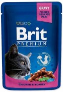 BRIT Cat Pouches Family Plate - mokra karma dla kota - 12 x 100g Brit